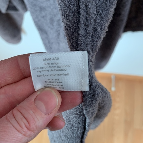 Barefoot Dreams CozyChic Lite Island Wrap Cardigan – Cocoa (L/XL) | Buttery Soft - Picture 5 of 6